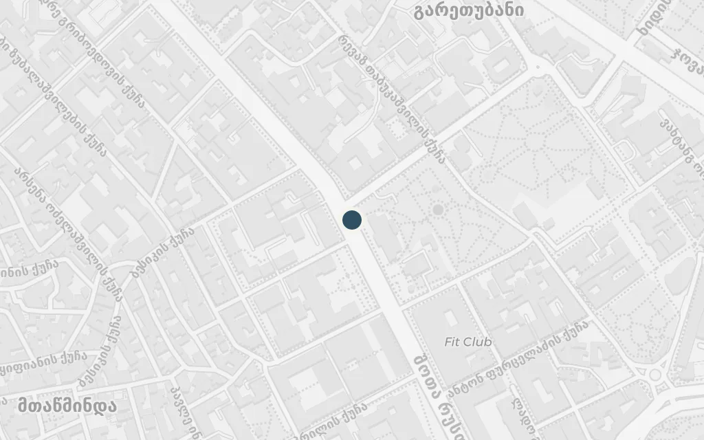 Map of Rustaveli Avenue today