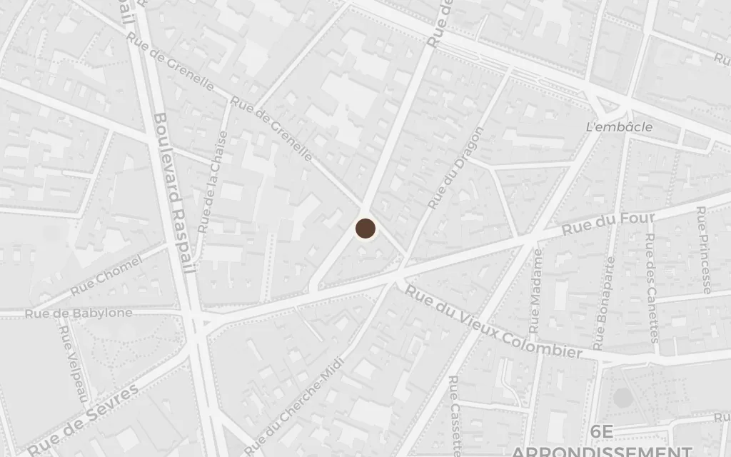 Map of Renée's concierge lodge today