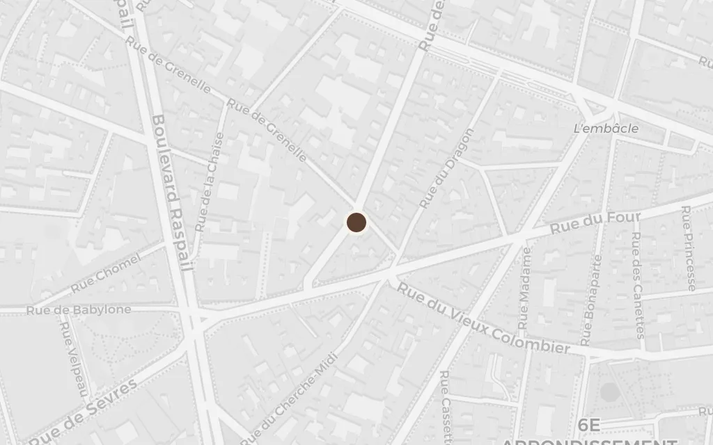 Map of Kakuro Ozu's flat today