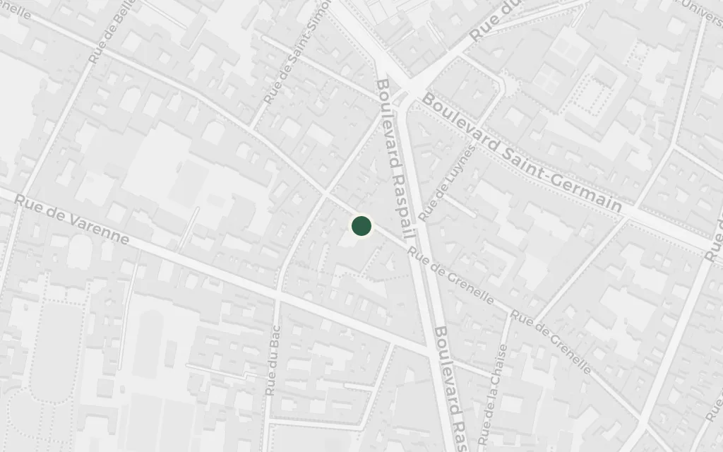 Map of Rue de Grenelle in the 7th today
