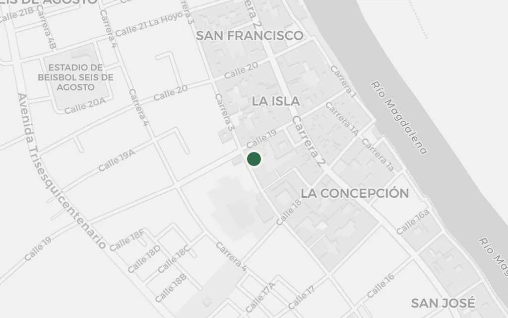 Map of Mompox today