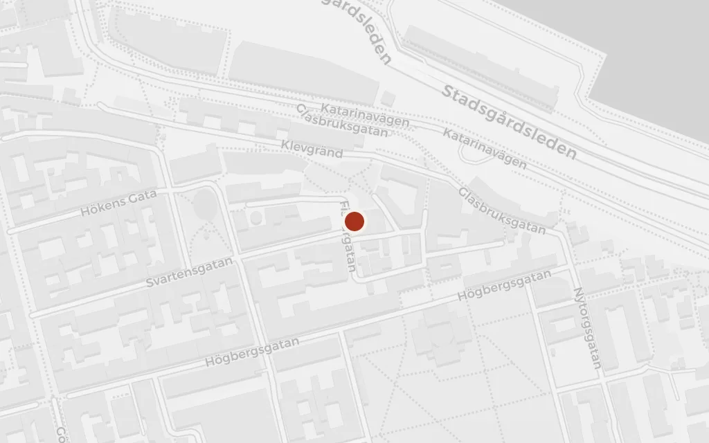 Map of Salander's flat, Fiskargatan today