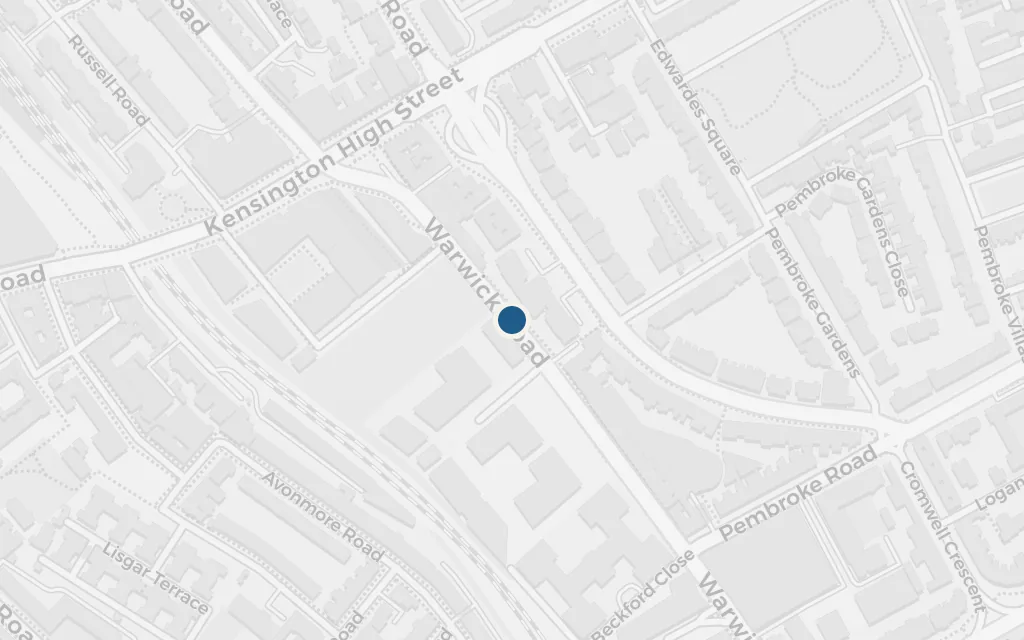 Map of Anna's flat, Warwick Road today