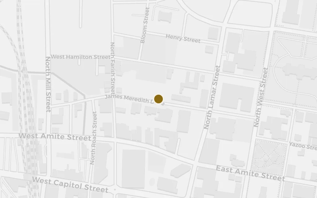 Map of Aibileen's neighbourhood, near Farish Street today