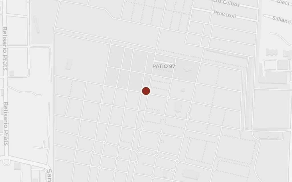Map of The General Cemetery today