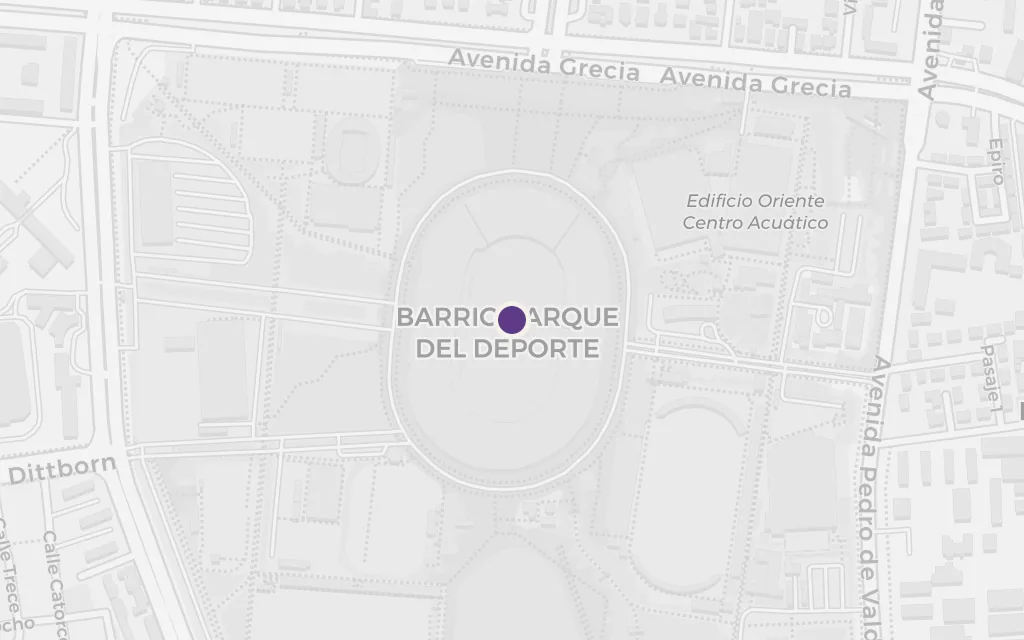Map of The National Stadium today