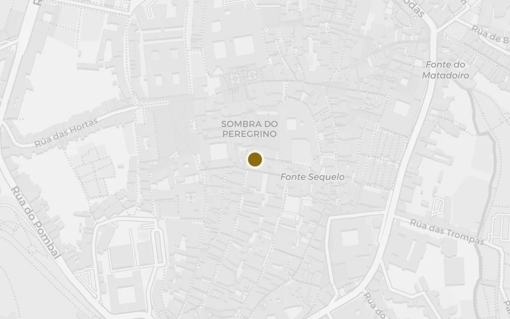 Map of Santiago de Compostela today