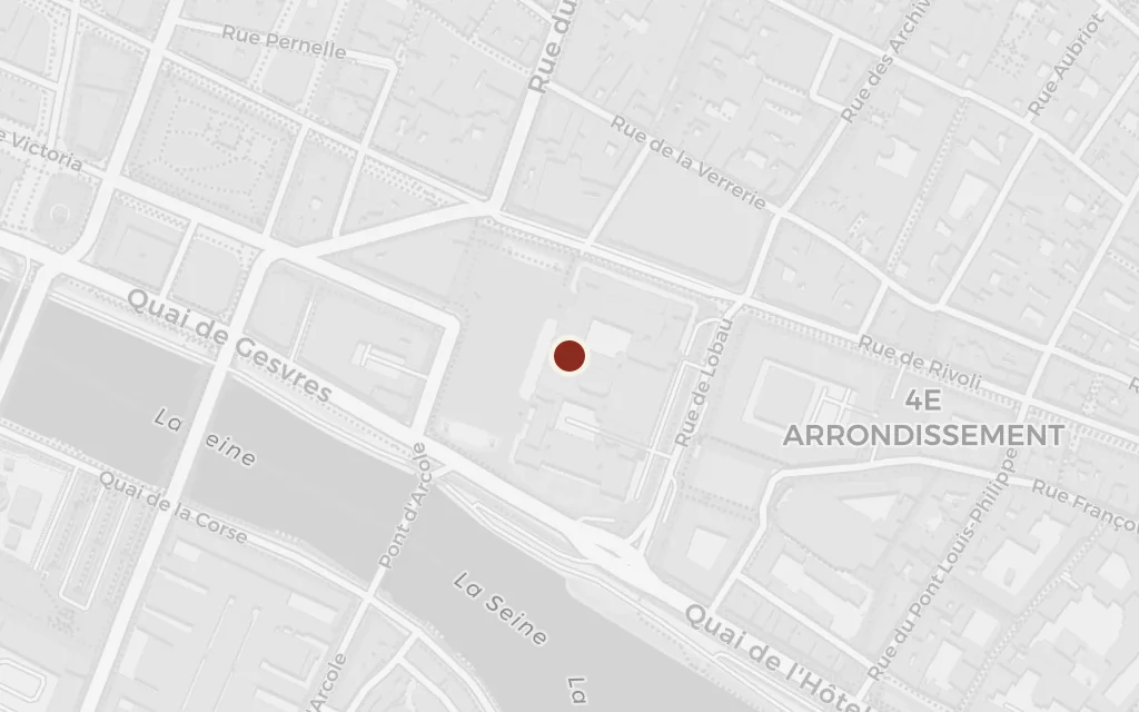 Map of The Place de Grève today