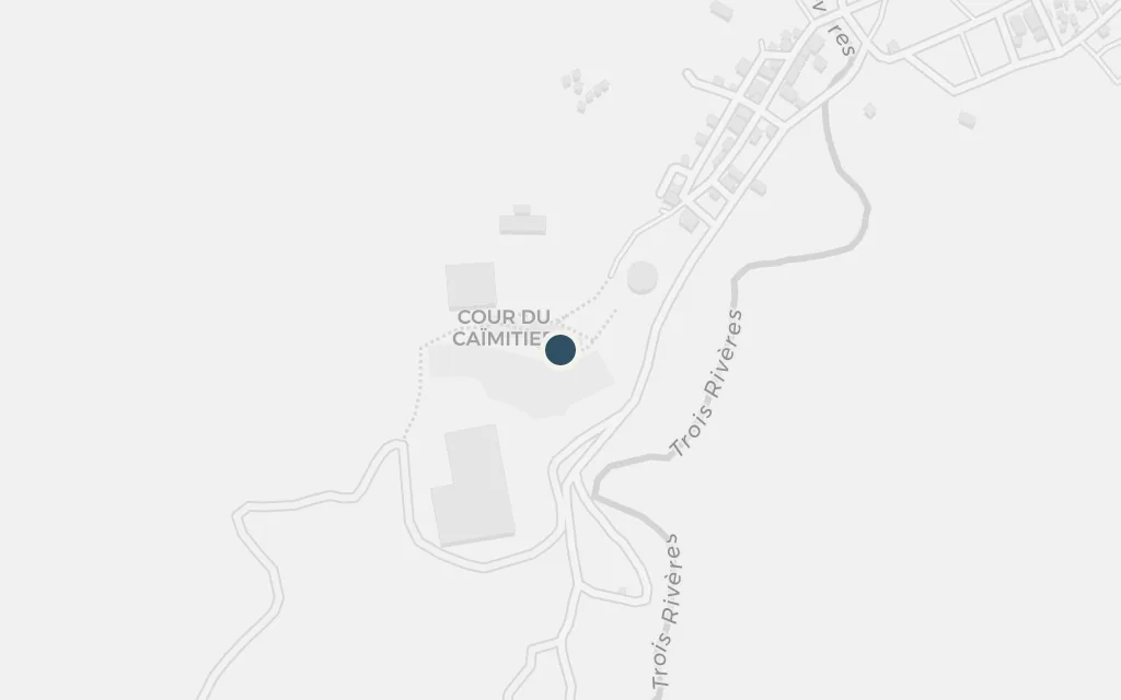 Map of The palace of Sans-Souci at Milot today