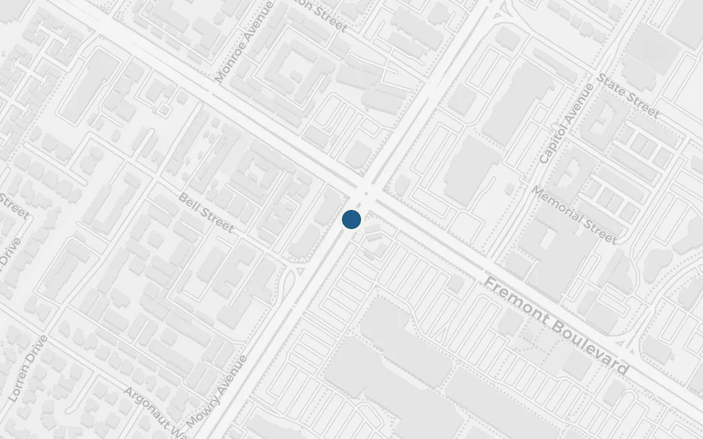 Map of Fremont, California today