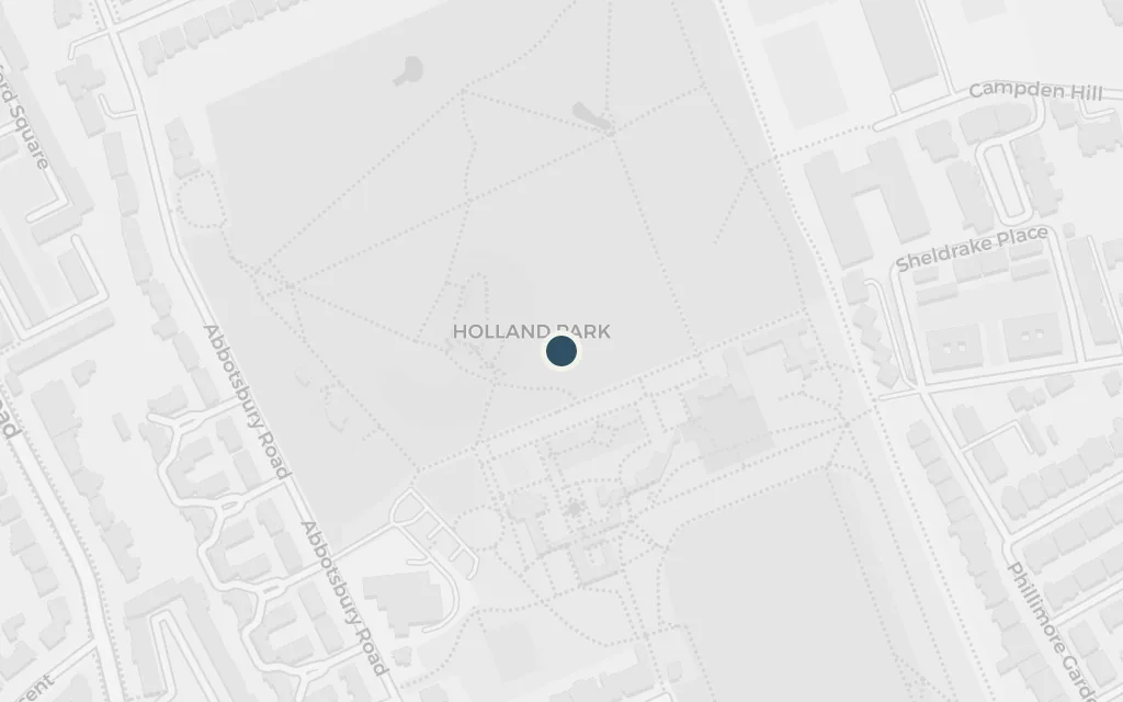 Map of Holland Park today