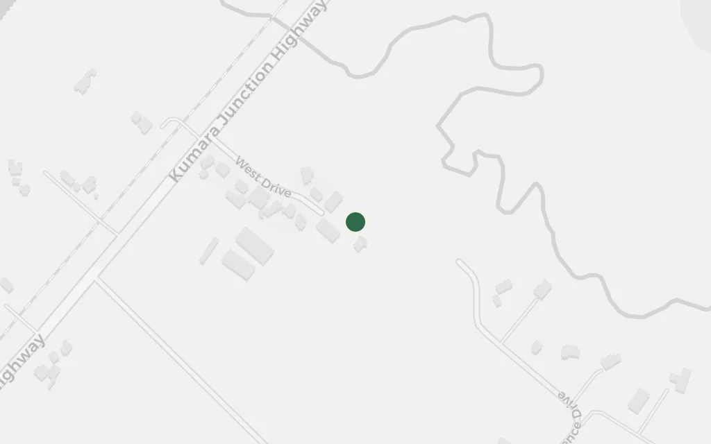 Map of Crosbie Wells's cottage, the Arahura today