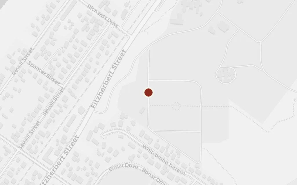Map of The Hokitika gaol and courthouse today