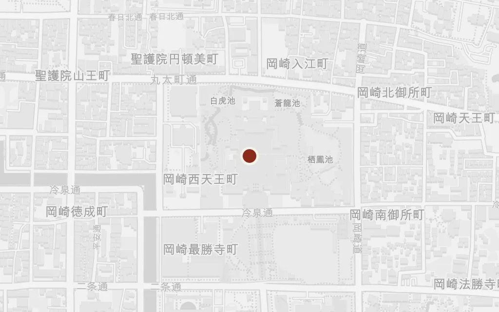 Map of Kyoto (the cherry blossoms) today