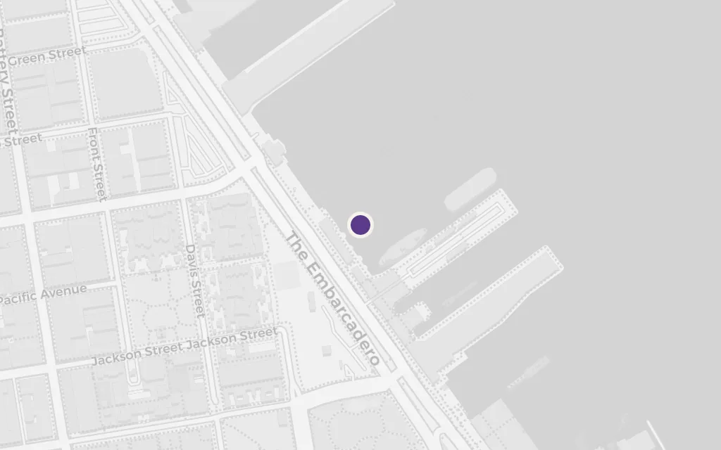 Map of The waterfront (the La Paloma) today