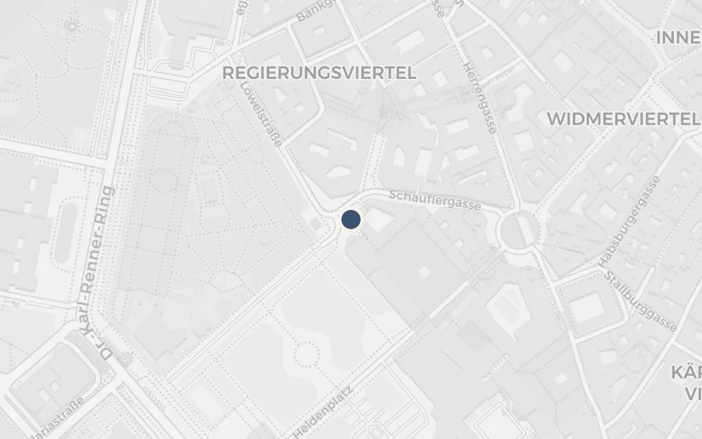 Map of The Foreign Ministry, Ballhausplatz today