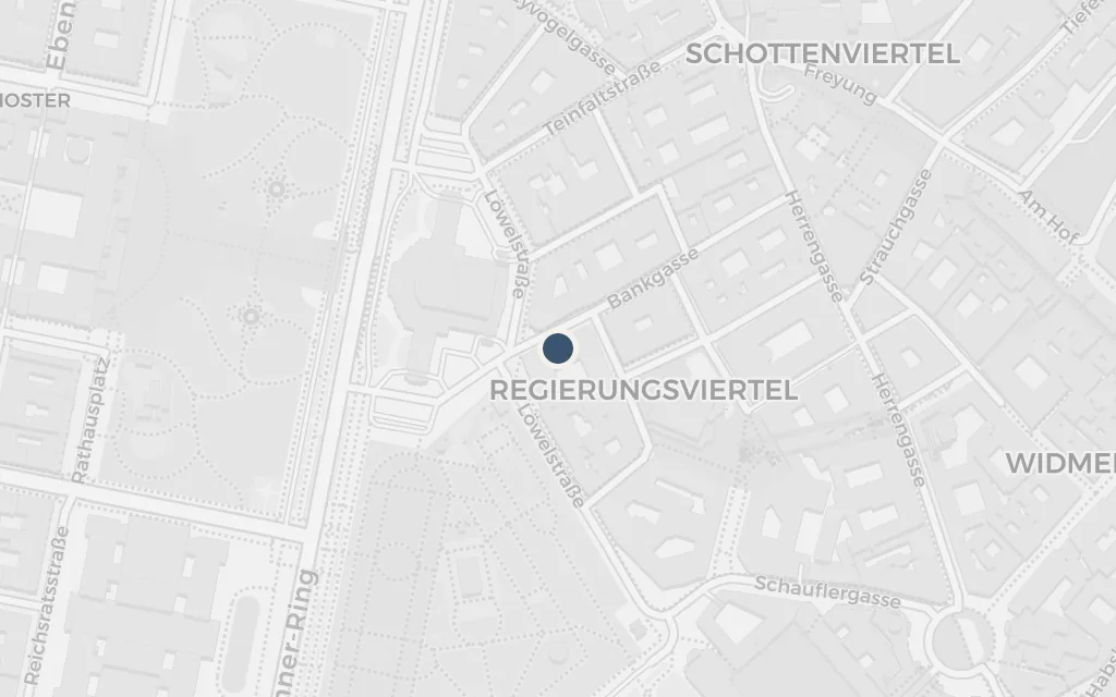Map of Count Leinsdorf's palais today