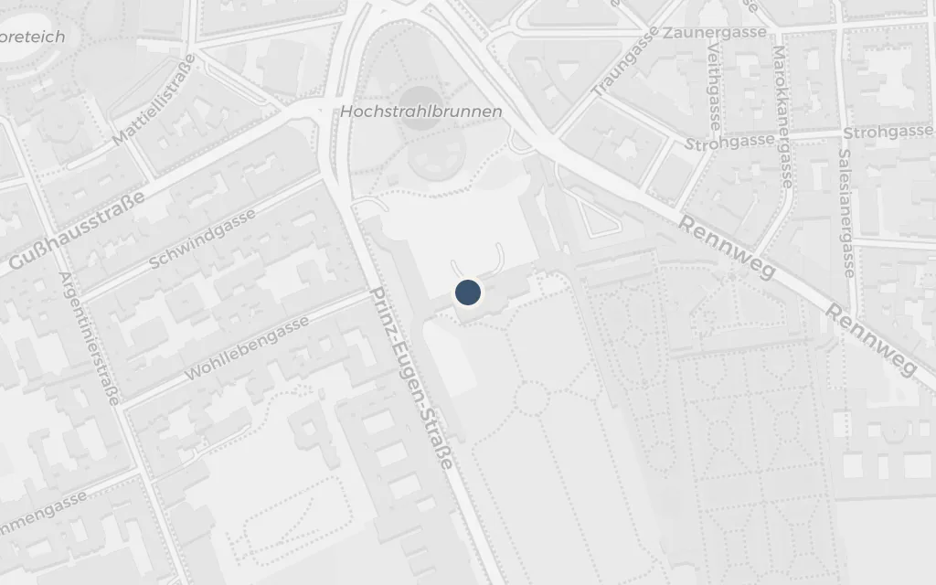 Map of Ulrich's little garden palais today
