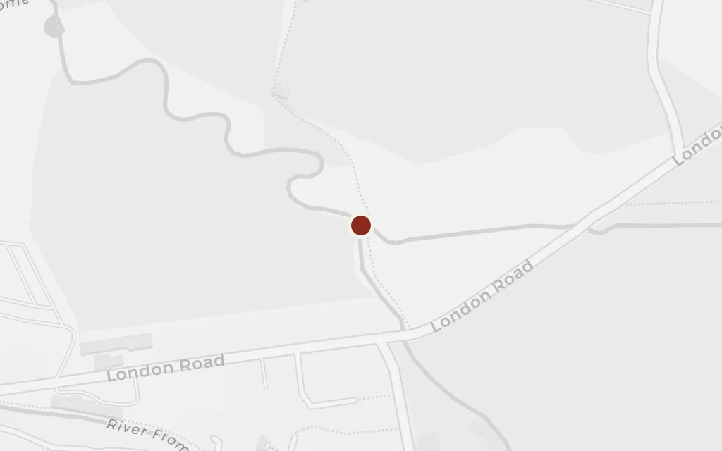 Map of Ten Hatches weir today