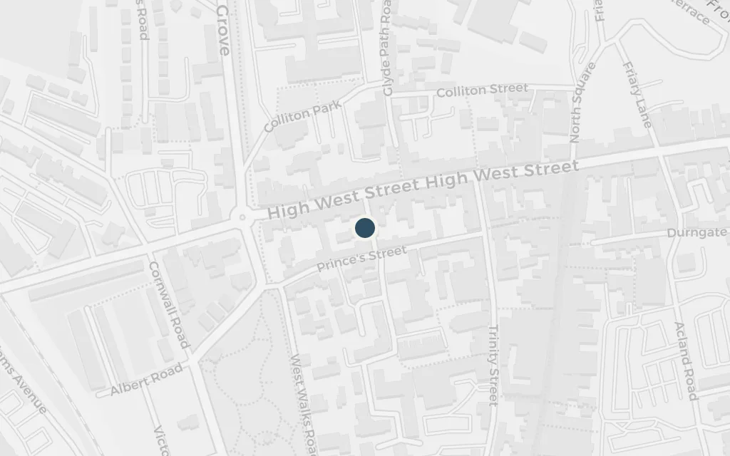 Map of The High Street today