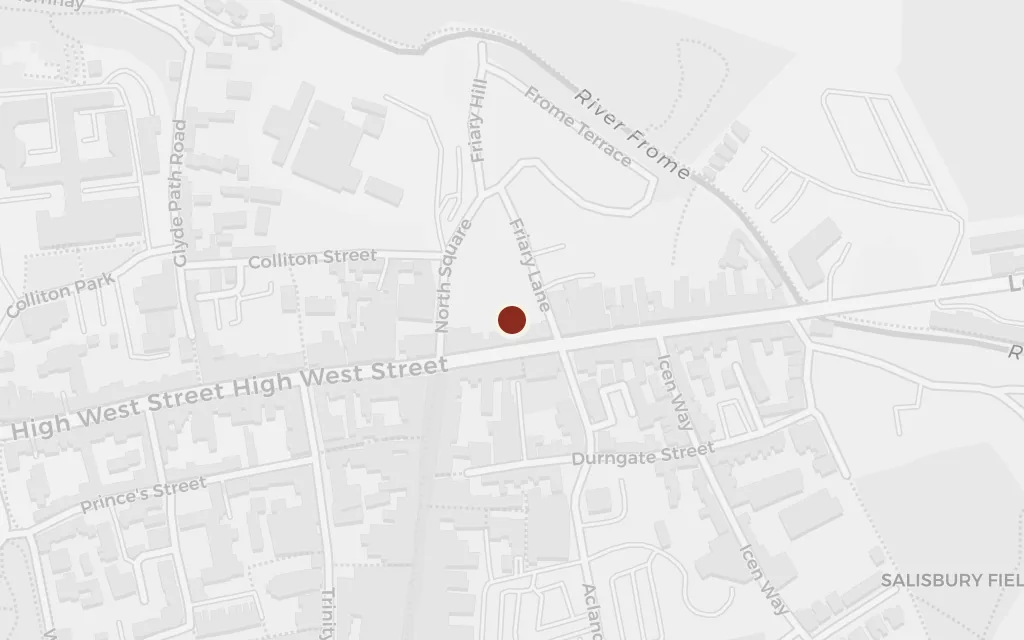 Map of The King's Arms, High Street today