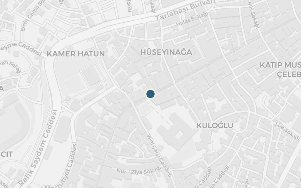 Map of İstiklal Avenue, Beyoğlu today