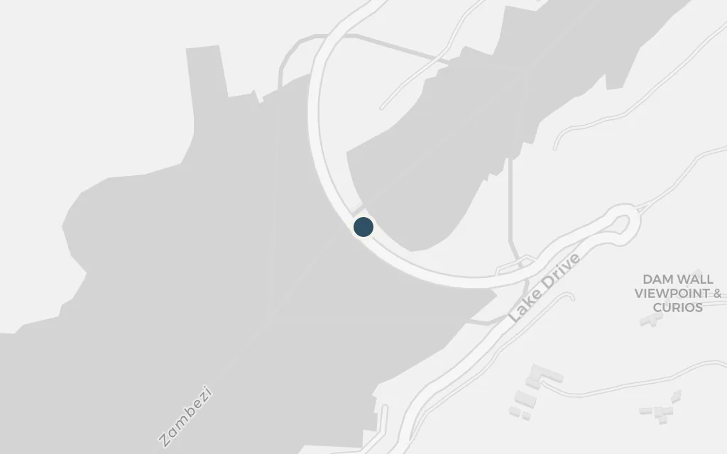 Map of The Kariba Dam today