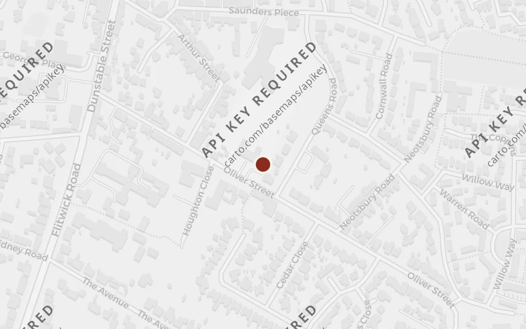 Map of The Bedford-Ampthill road, the King's Highway today