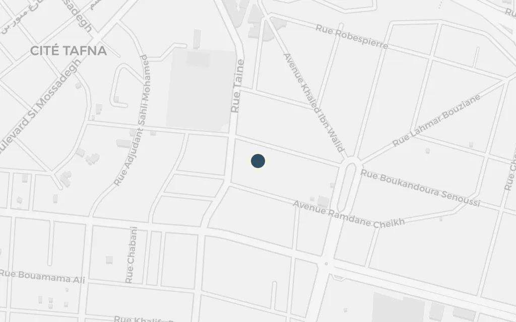 Map of The stadium (the isolation camp) today