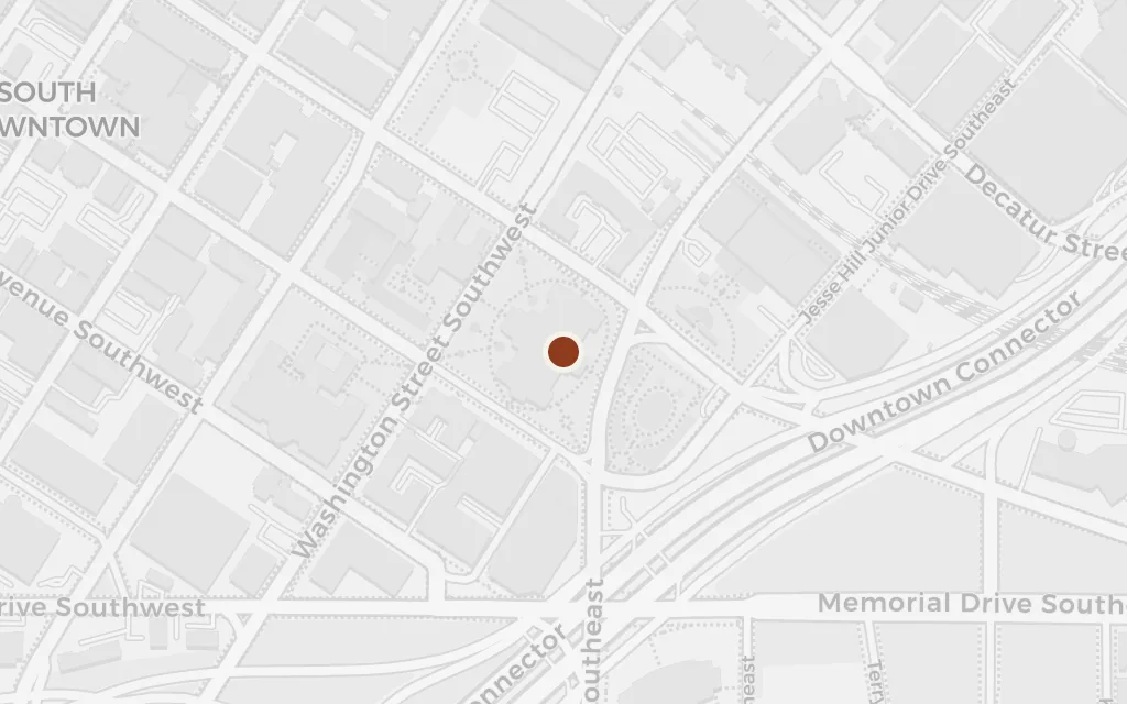 Map of Atlanta, Georgia today