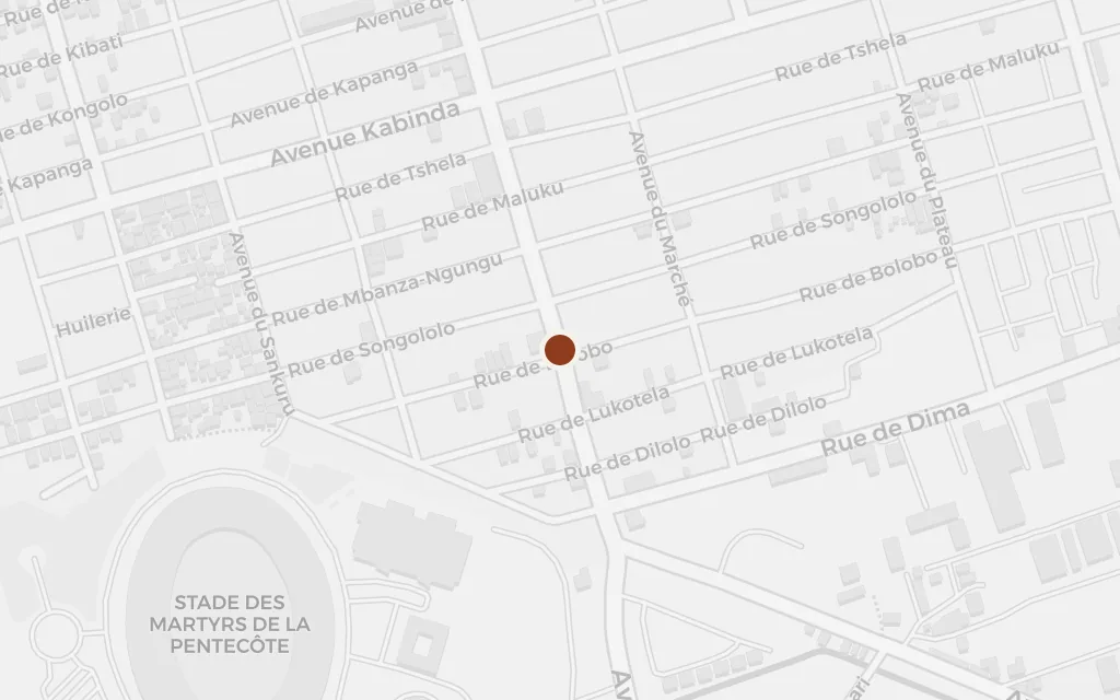 Map of Leopoldville today