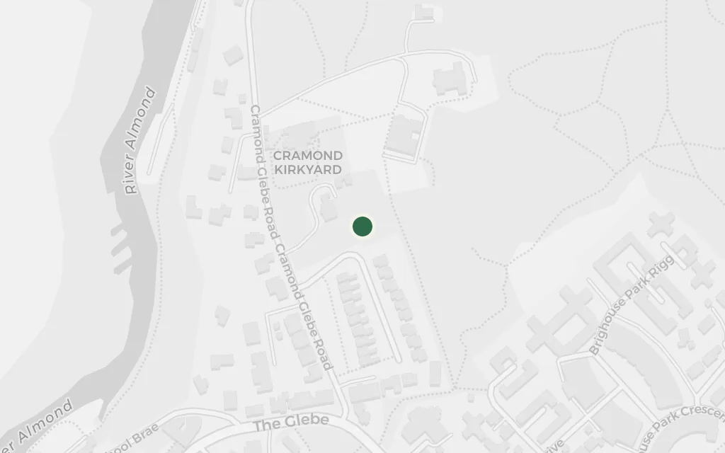 Map of Cramond (Gordon Lowther's house) today