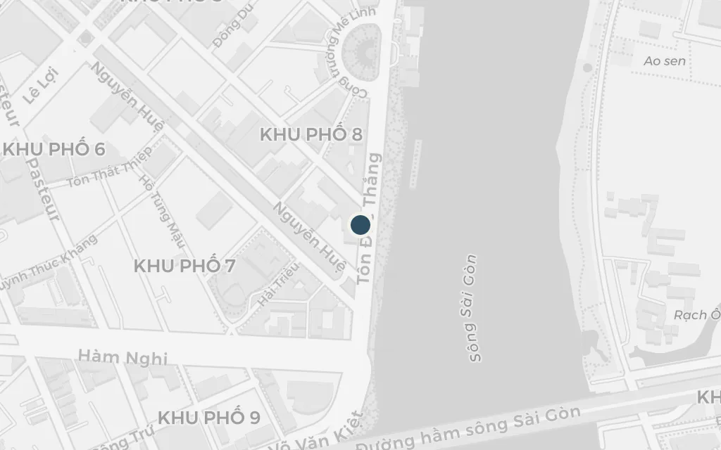 Map of The Majestic, on the river today