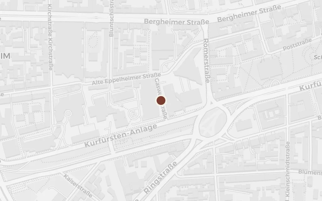 Map of Hanna's flat, Bahnhofstrasse today