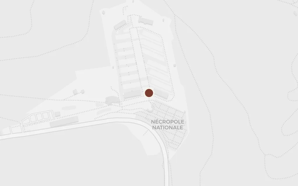 Map of The former camp, Natzweiler-Struthof today