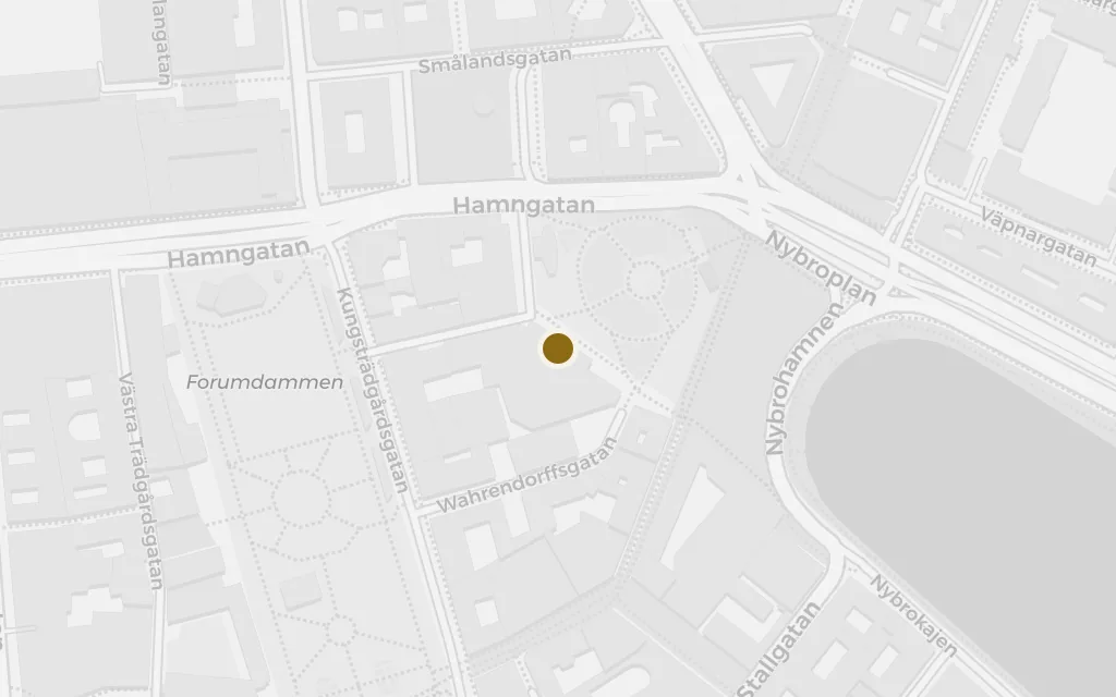 Map of The Red Room at Berns Salonger today