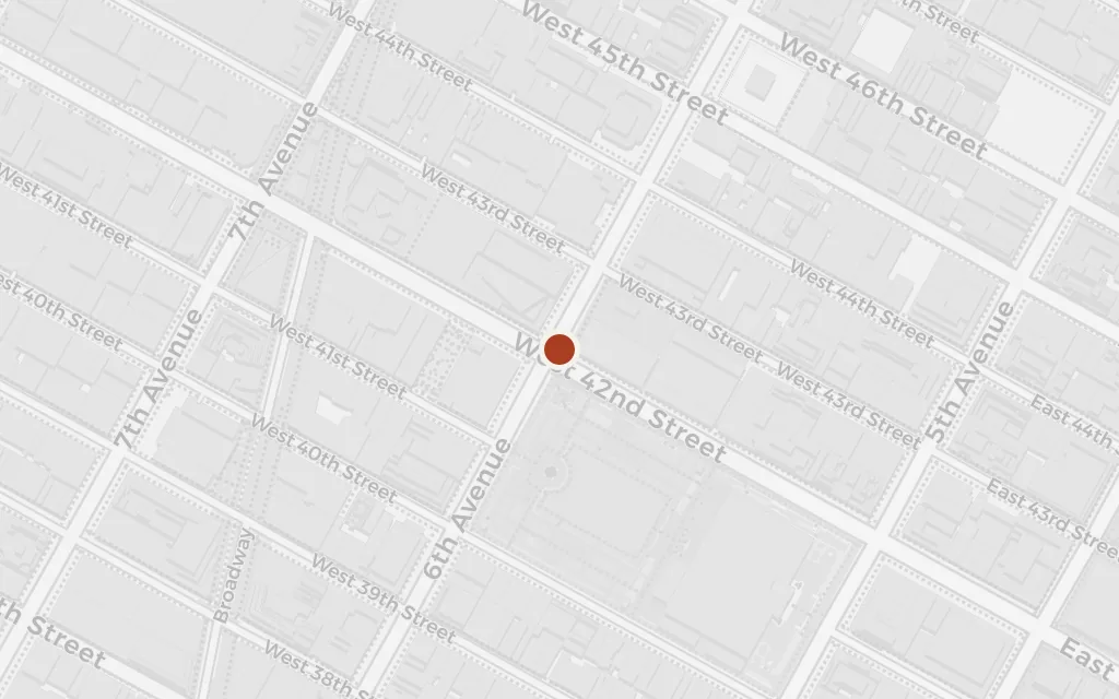 Map of Manhattan today