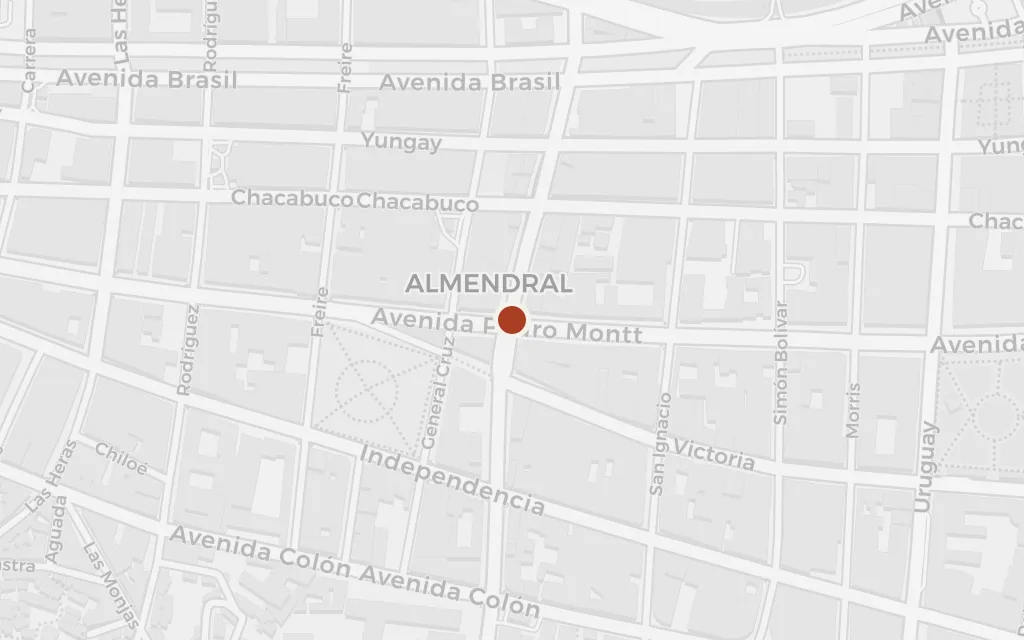 Map of Valparaiso today