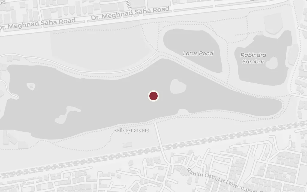 Map of The lake, Rabindra Sarobar today