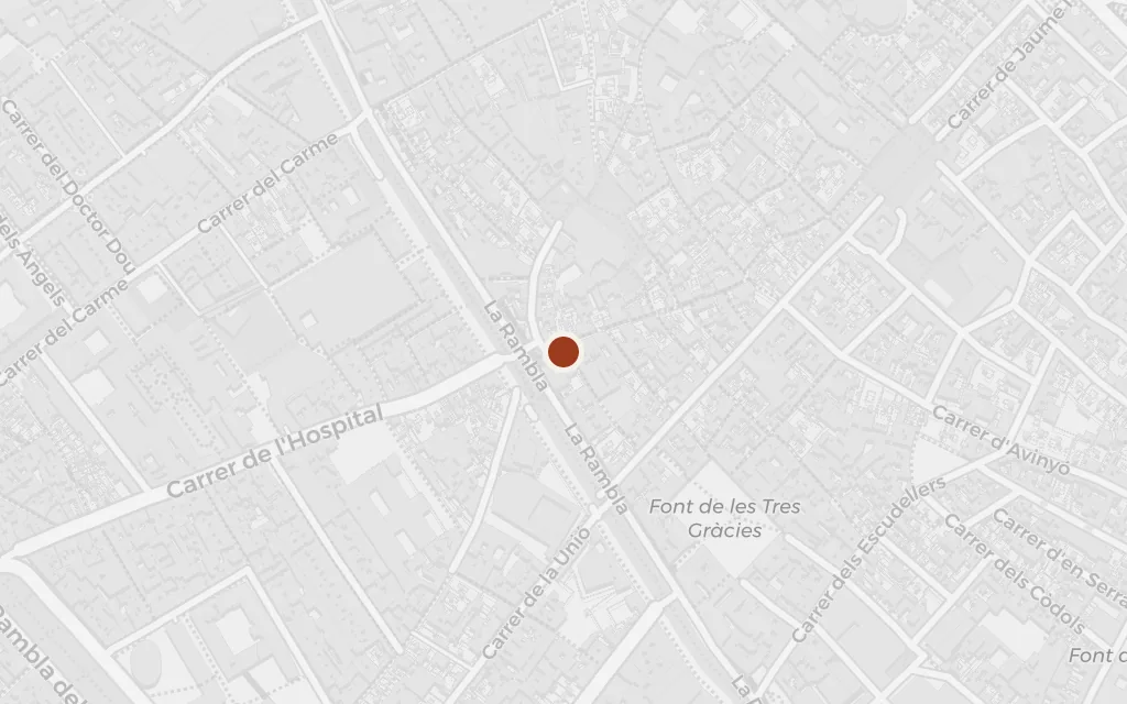 Map of La Rambla today