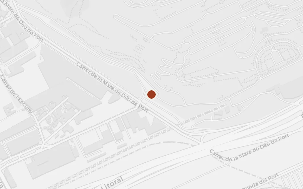 Map of Montjuïc cemetery today
