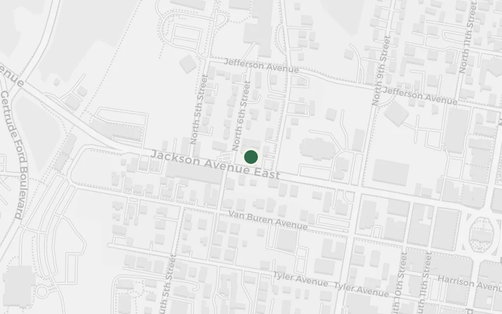 Map of Jefferson: the Easter service today