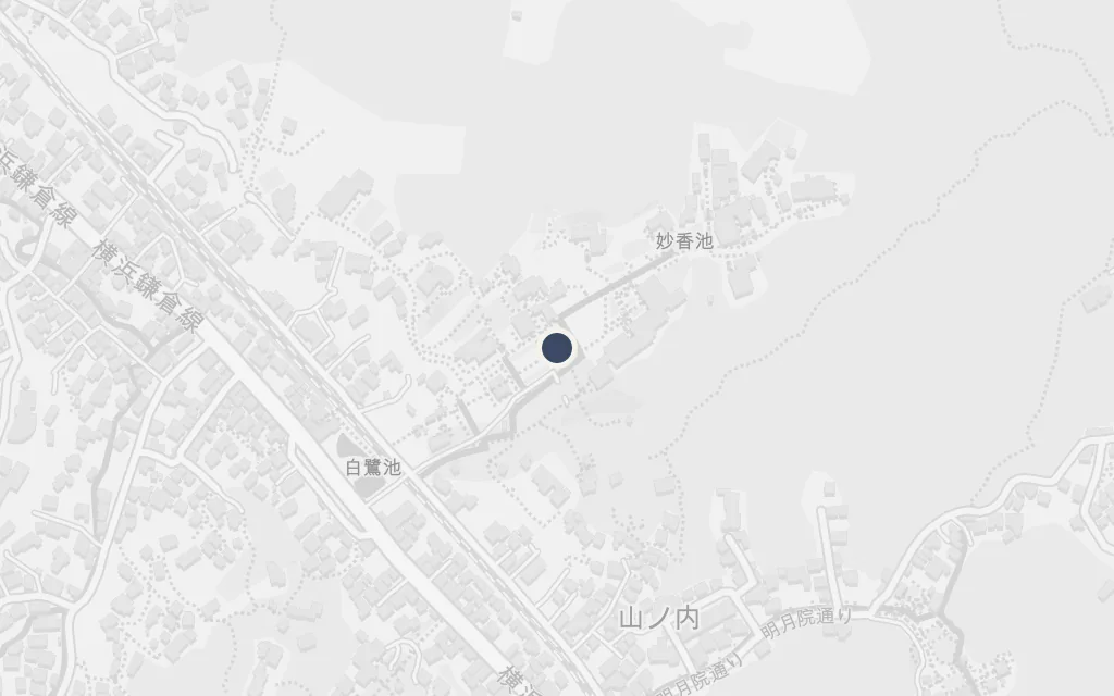 Map of Engaku-ji, Kita-Kamakura today