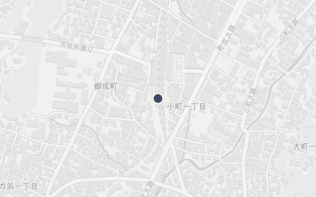 Map of Kamakura Station and the Yokosuka Line today