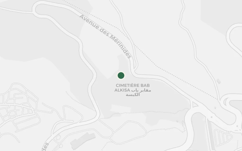 Map of The Merinid tombs today