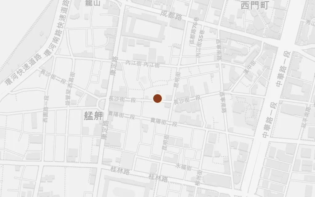 Map of The old-town antique and flea markets today