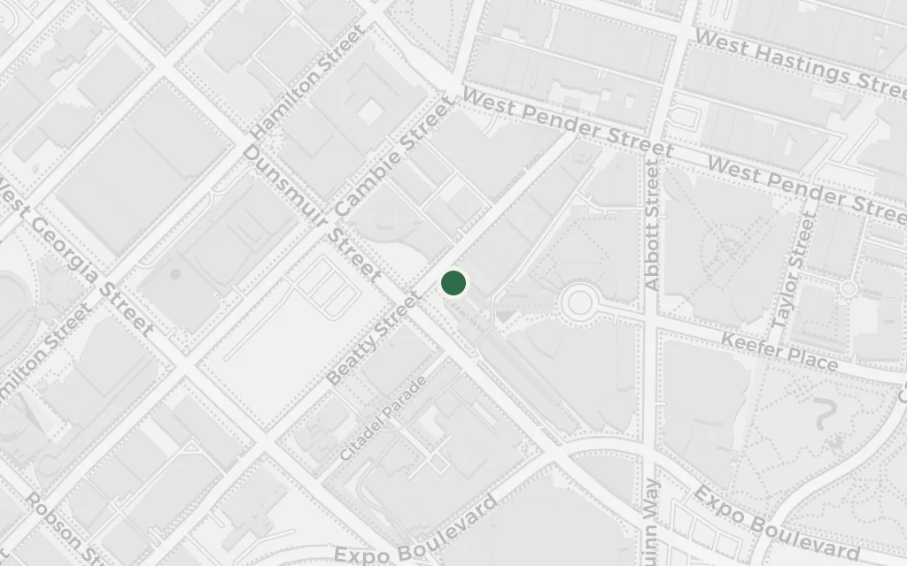 Map of Vancouver today