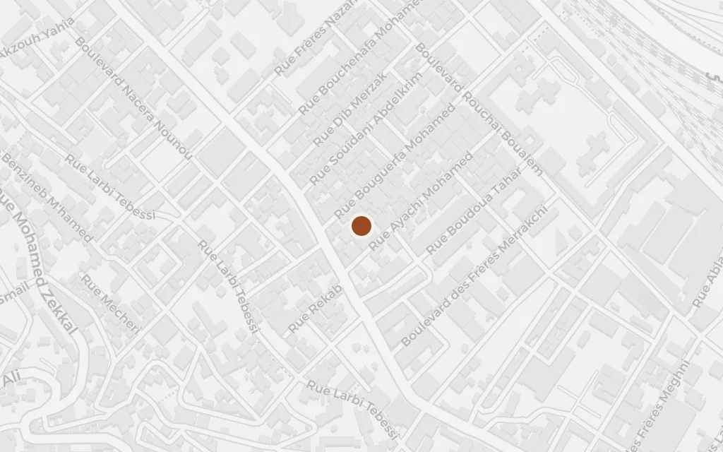 Map of Meursault's quarter, Belcourt today