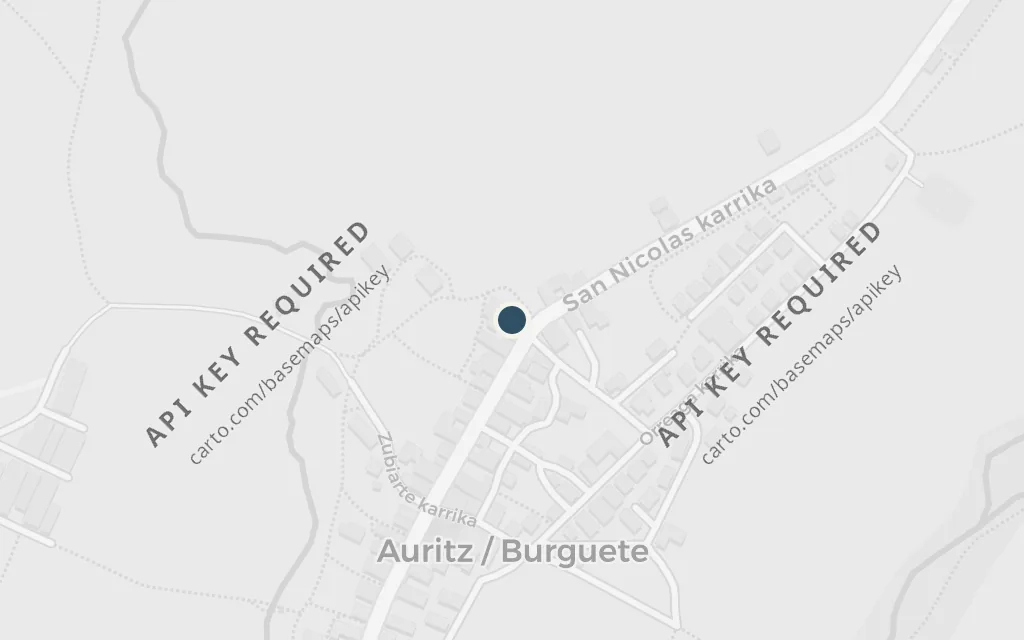 Map of Burguete and the Irati river today