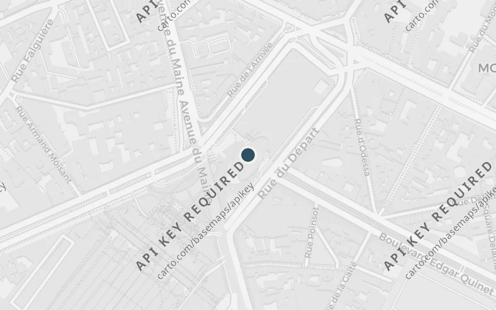 Map of Montparnasse, Paris today